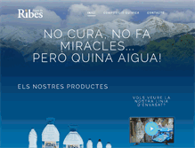 Tablet Screenshot of aiguaderibes.com